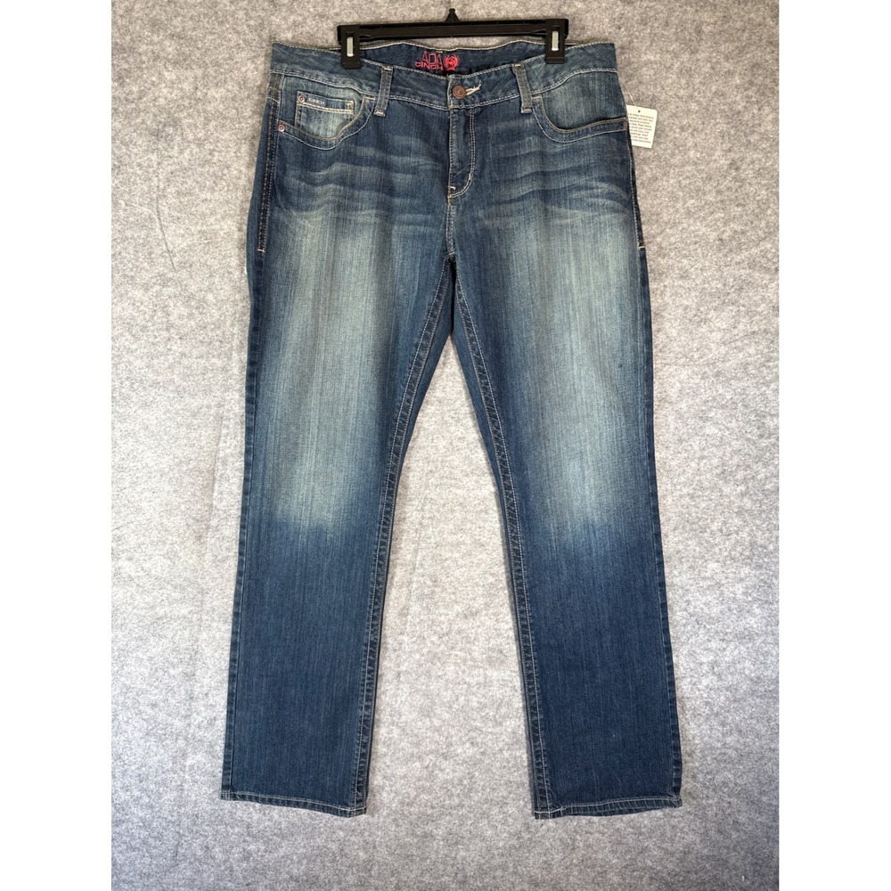 Cinch Womens 33/15 L Blue Ada Relaxed Fit Boot Cut Jeans MJ80252 071 NWT
